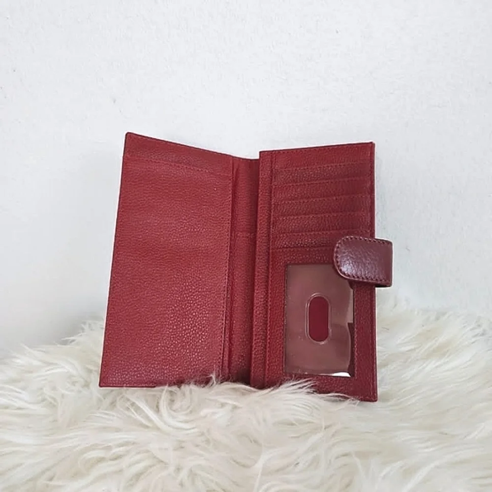 Classy Red Genuine Leather Wallet 🌴